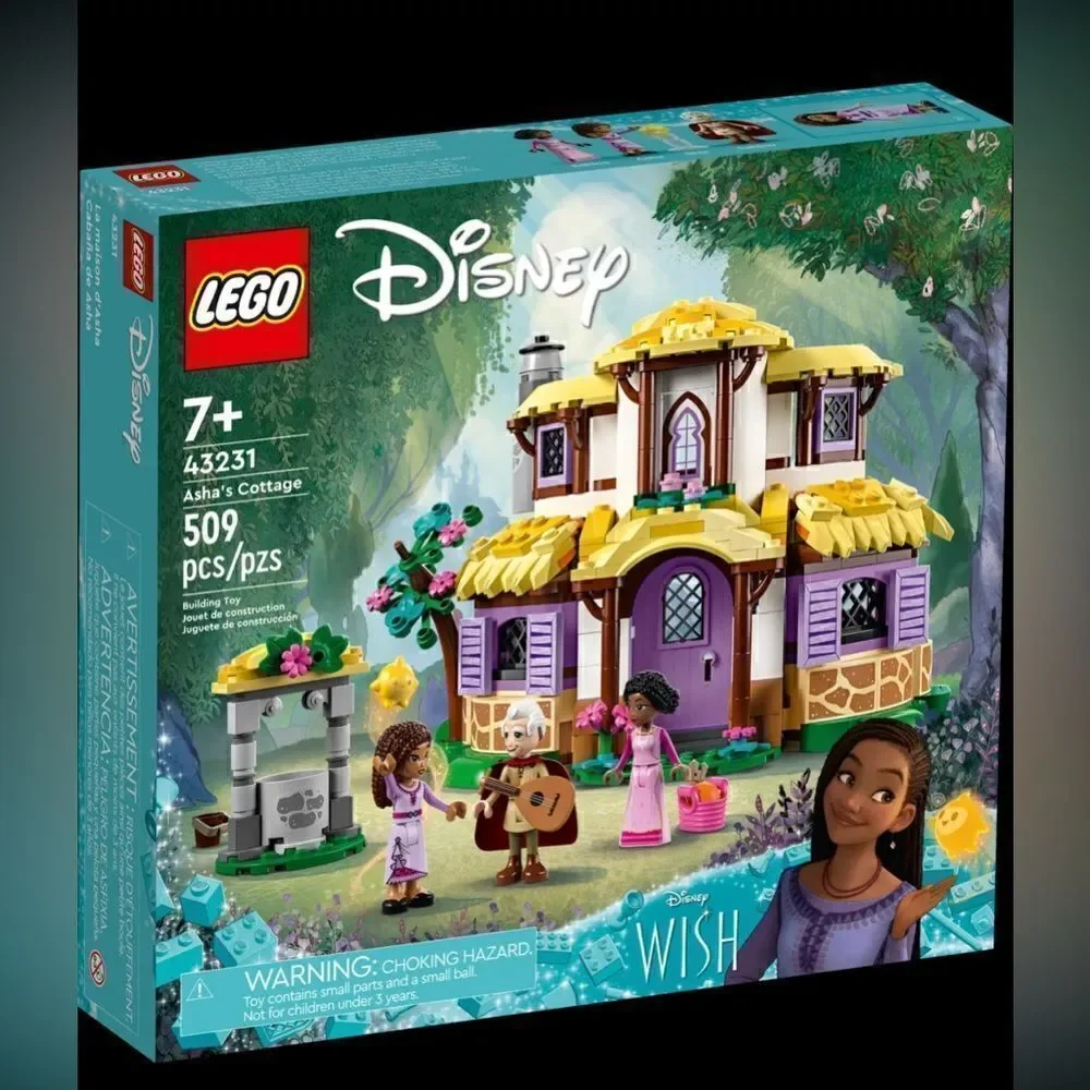 LEGO Disney Wish: Asha’s Cottage 43231 Building Toy,A Cottage Life in The Hamlet